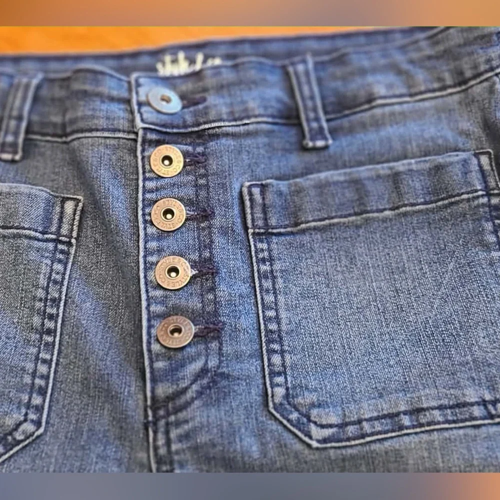 Style & Co. Women's Flare Jeans in Blue - Picture 3 of 8